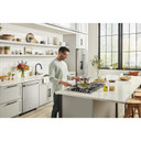 Kitchenaid® 23.8 cu. ft. 36" Counter-Depth French Door Platinum Interior Refrigerator with PrintShield™ Finish KRFC704FPS