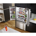 Kitchenaid® 25 cu.ft. 36-Width Standard Depth French Door Refrigerator with Interior Dispense KRFF305ESS