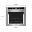 Kitchenaid® 24 Smart Single Wall Oven with True Convection YKOSC504PPS