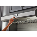 Kitchenaid® 30 585 CFM Motor Class Commercial-Style Under-Cabinet Range Hood System KVUC600KSS