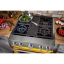 KitchenAid® 30'' Smart Commercial-Style Dual Fuel Range with 4 Burners KFDC500JYP