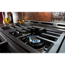 KitchenAid® 36'' Smart Commercial-Style Gas Range with 6 Burners KFGC506JSC