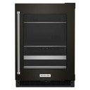 Kitchenaid® 24" Beverage Center with Glass Door and Metal-Front Racks KUBR314KBS