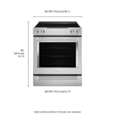 Kitchenaid® 30-Inch 5-Element Electric Slide-In Convection Range YKSEG700ESS