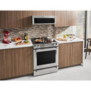 Kitchenaid® 30-Inch 5-Element Electric Convection Front Control Range YKSEG700ESS