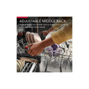 Kitchenaid® 44 dBA Dishwasher in PrintShield™ Finish with 360° Max Jets™ Third Rack KDPM604KPS