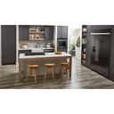 Kitchenaid® 29.4 Cu. Ft. 48" Built-In Side-by-Side Refrigerator with Ice and Water Dispenser KBSD708MBS