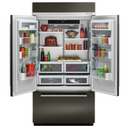 Kitchenaid® 24.2 Cu. Ft. 42 Width Built-In Stainless French Door Refrigerator with Platinum Interior Design KBFN502EBS