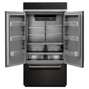 Kitchenaid® 24.2 Cu. Ft. 42" Width Built-In Stainless French Door Refrigerator with Platinum Interior Design KBFN502EBS