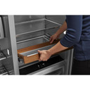 Kitchenaid® 30 Cu. Ft. 48" Built-In Side-by-Side Refrigerator with PrintShield™ Finish KBSN708MBS