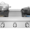 Jennair® 36" NOIR™ Gas Professional-Style Rangetop with Chrome-Infused Griddle JGCP536HM