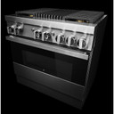 Jennair® 36" NOIR™ Dual-Fuel Professional-Style Range JDRP636HM