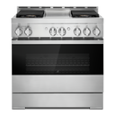 Jennair® 36 NOIR™ Gas Professional-Style Range with Chrome-Infused Griddle JGRP536HM