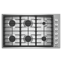 Jennair® Euro-Style 36 6-Burner Gas Cooktop JGC7636BS