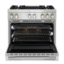 Jennair® RISE™ 36 Dual-Fuel Professional Range with Gas Grill JDRP636HL