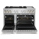 Jennair® RISE™ 48" Dual-Fuel Professional Range with Chrome-Infused Griddle and Gas Grill JDRP748HL