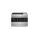 Jennair® 48" NOIR™ Gas Professional-Style Range with Chrome-Infused Griddle JGRP548HM