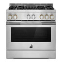Jennair® 36" RISE™ Gas Professional-Style Range with Infrared Grill JGRP636HL