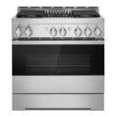 Jennair® 36" NOIR™ Gas Professional-Style Range with Infrared Grill JGRP636HM