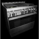 Jennair® 36" NOIR™ Gas Professional-Style Range with Infrared Grill JGRP636HM