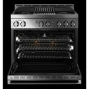 Jennair® 36" NOIR™ Gas Professional-Style Range with Infrared Grill JGRP636HM
