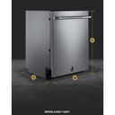 JennAir® Fully Integrated Dishwasher with 3rd Level Rack with Wash JDAF5924RL