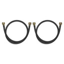 4' Black Washer Inlet Hoses 1050 PSI - 2 Pack 8212546RP