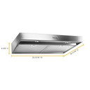 Whirlpool® 24" Range Hood with Dishwasher-Safe Full-Width Grease Filters WVU37UC4FS