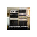 Whirlpool® 30-inch Smart Electric Range with Air Cooking Technology, WipeClean™ Coating, Steam/Self Cleaning, Rapid Preheat 5.3 CuFt Capacity YWFES7530RW