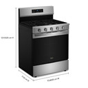 Whirlpool® 30-inch Gas Range with Air Cooking Technology, No Preheat Air Fry and Air Baking and Self Clean WFGS5030RZ