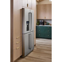 Kitchenaid® 36" Counter-Depth 19.4 Cu Ft 4-Door Refrigerator with Flexible Temperature Zone KRQC736RPS