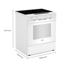 Whirlpool® 30-inch Smart Slide in Electric Range with Air Cooking Technology, No Preheat Air Fry, WipeClean™ Coating, Steam/Self Clean and High Speed Preheat YWSES7530RW