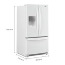 Whirlpool® 36-Inch Wide French Door Bottom Mount Refrigerator - 25 cu. ft. WRFF3436RW Whirlpool® 36-Inch Wide French Door Bottom Mount Refrigerator - 25 cu. ft. WRFF3436RW