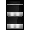 Jennair® NOIR™ Double Wall Oven with MultiMode® True Convection with Smooth Glide Flat-Tine Racks JOEDC530RM