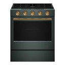 Kitchenaid® 30-Inch 5-burner Gas Slide-In Convection Range KSGS530SJP