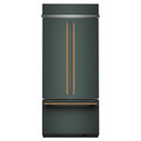 Kitchenaid® 20.8 Cu. Ft. 36" Built-In French Door Bottom Mount Refrigerator with Platinum Interior KBFN536SJP