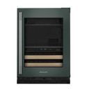 Kitchenaid® 24" Beverage Center with Glass Door and Wood-Front Racks KUBR524SJP
