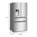 Whirlpool® 36-inch Wide True Counter Depth 4-Door French Door Refrigerator - 22 cu. ft. WRMC5036RZ