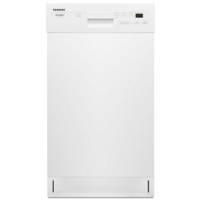 Whirlpool® Small-Space Compact Dishwasher with Stainless Steel Tub WDPS5118PW