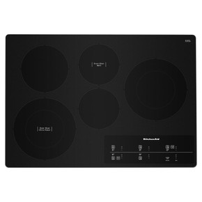 Kitchenaid® 30" Electric Cooktop with 5 Elements and Touch-Activated Controls KCES950KSS