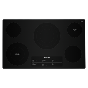 Kitchenaid® 36 Electric Cooktop with 5 Elements and Touch-Activated Controls KCES956KBL