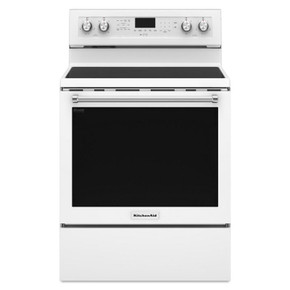 Kitchenaid® 30-Inch 5-Element Electric Convection Range YKFEG500EWH