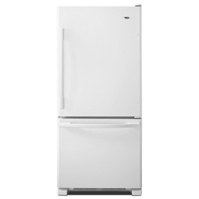 Amana® 29-inch Wide Amana® Bottom-Freezer Refrigerator with EasyFreezer™ Pull-Out Drawer -- 18 cu. ft. Capacity ABB1924BRM