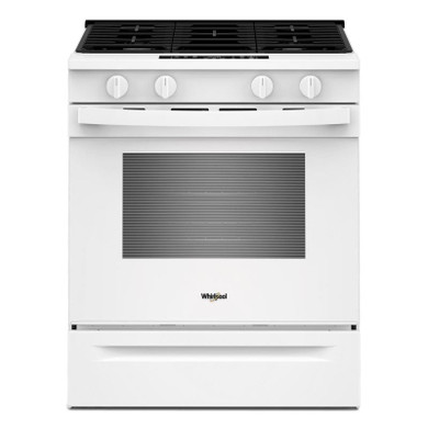 Whirlpool® 30-inch Gas Smart Range with No Preheat Mode and Steam Clean WSGS3330TW