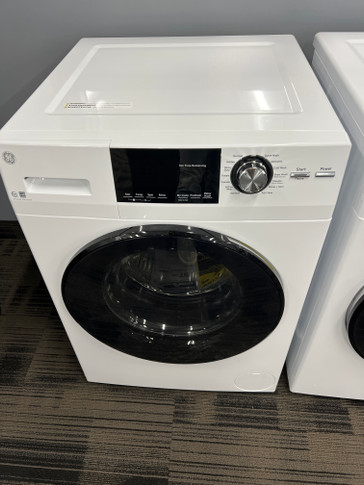 GE® 2.8 IEC Cu. Ft. Front Load Washer with Steam White
