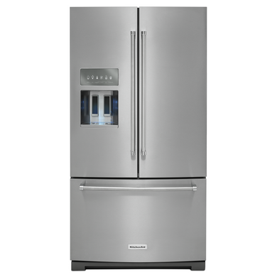 26.8 cu. ft. 36-Inch Width Standard Depth French Door Refrigerator with Exterior Ice and Water KRFF507HPS