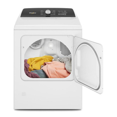 Whirlpool® 7.0 Cu. Ft. Top Load Gas Moisture Sensing Dryer with Steam WGD5050LW