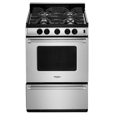 Whirlpool® 24-inch Freestanding Gas Range with Sealed Burners WFG500M4HS