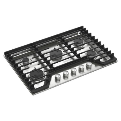 Whirlpool® 30-inch Gas Cooktop with Fifth Burner WCGK7030PS