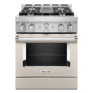 KitchenAid® 30'' Smart Commercial-Style Gas Range with 4 Burners KFGC500JMH